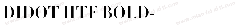 DIDOT HTF BOLD字体转换